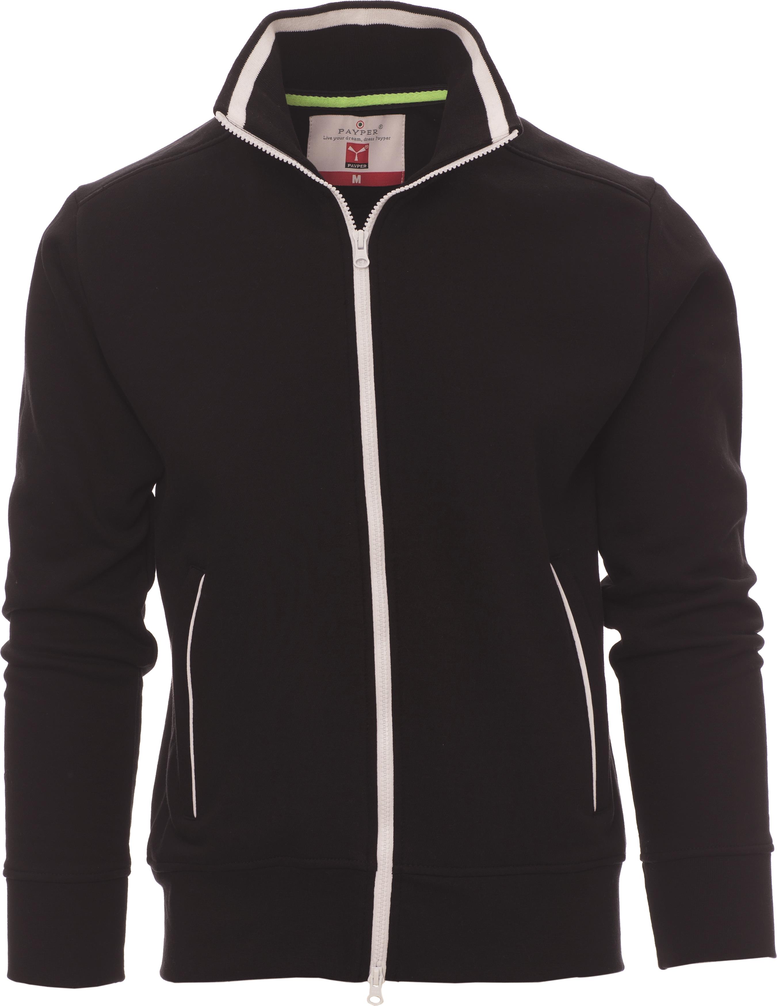 Teamvest met rits - heren - 0014 black white front 4 - 0014 (XL) Zwart - Wit