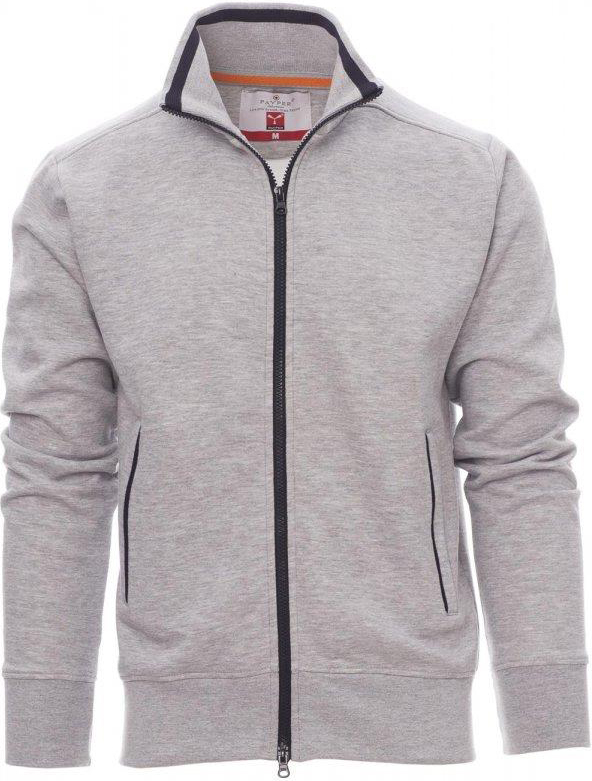 Teamvest met rits - heren - 0014 melange grey navy blue front 6 - 0014 (3XL) Grijs - Navy Blue