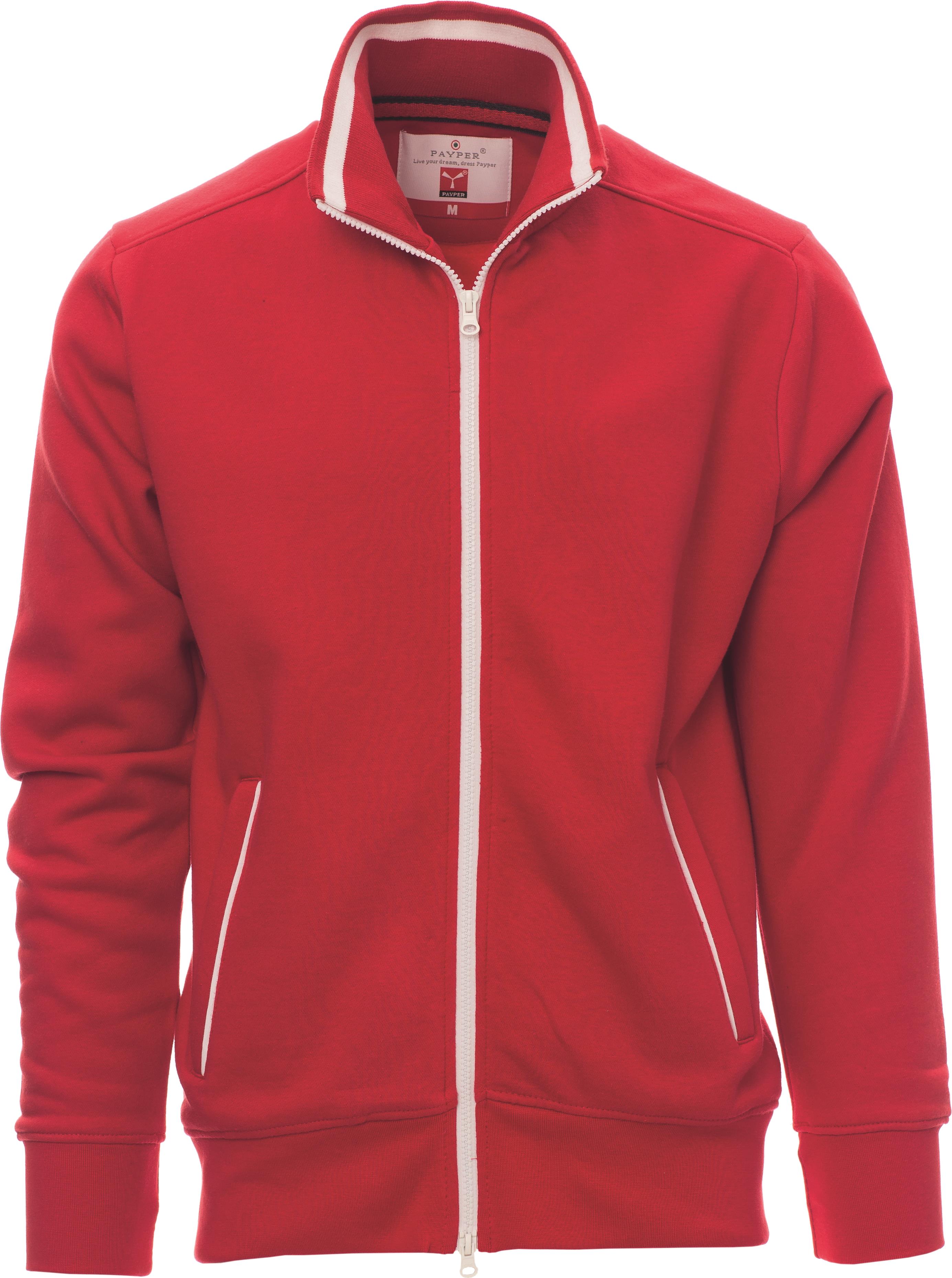 Teamvest met rits - heren - 0014 red white front 1 - 0014 (S) Rood - Wit