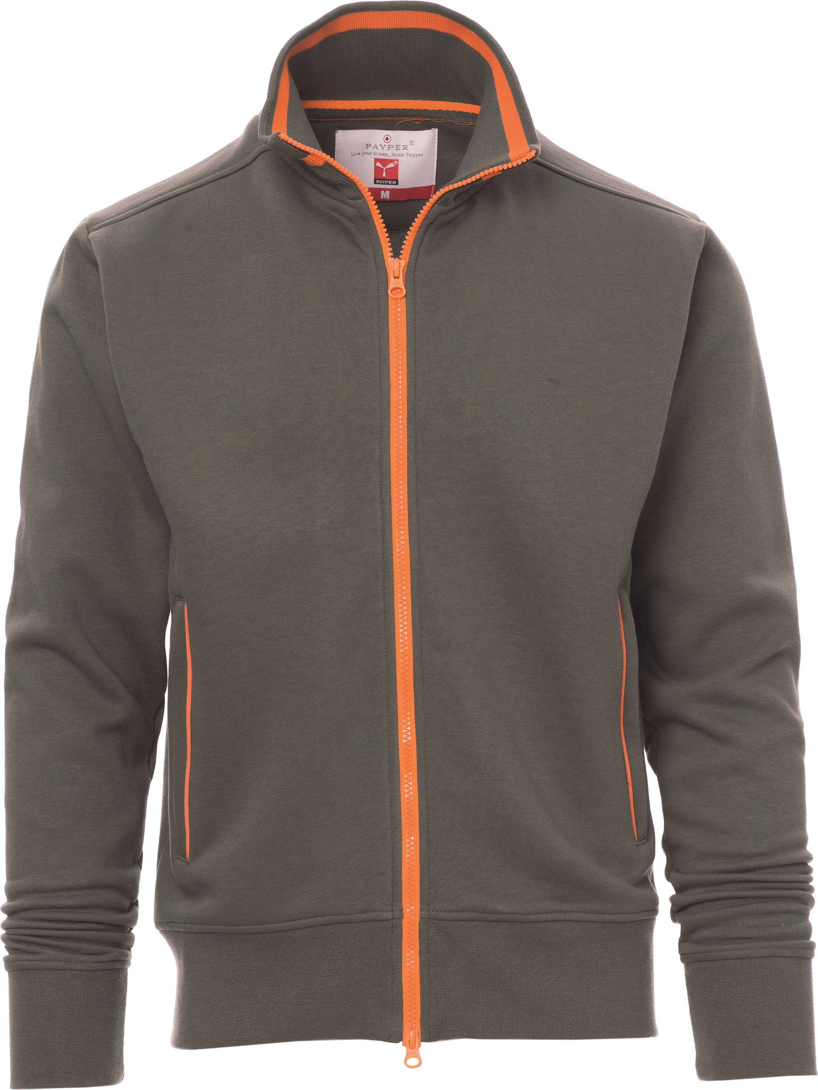Teamvest met rits - heren - 0014 smoke orange front 2 - 0014 (M) Smoke - Oranje