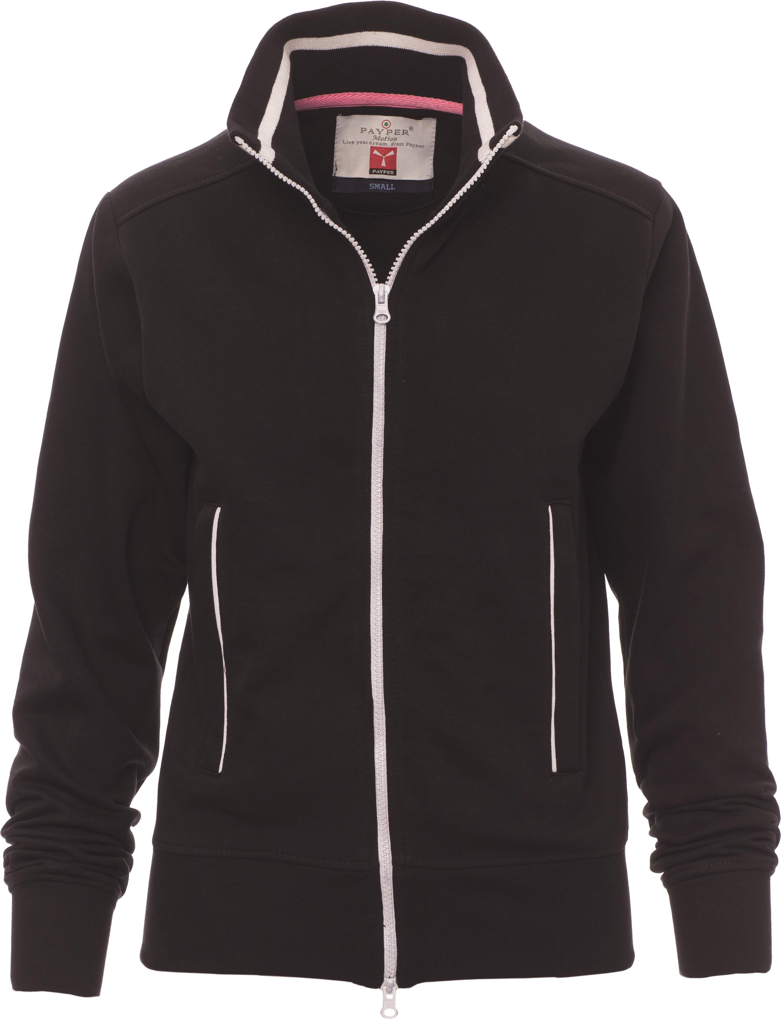 Teamvest met rits - dames - 0015 black white front - 0015 (XS) Zwart - Wit