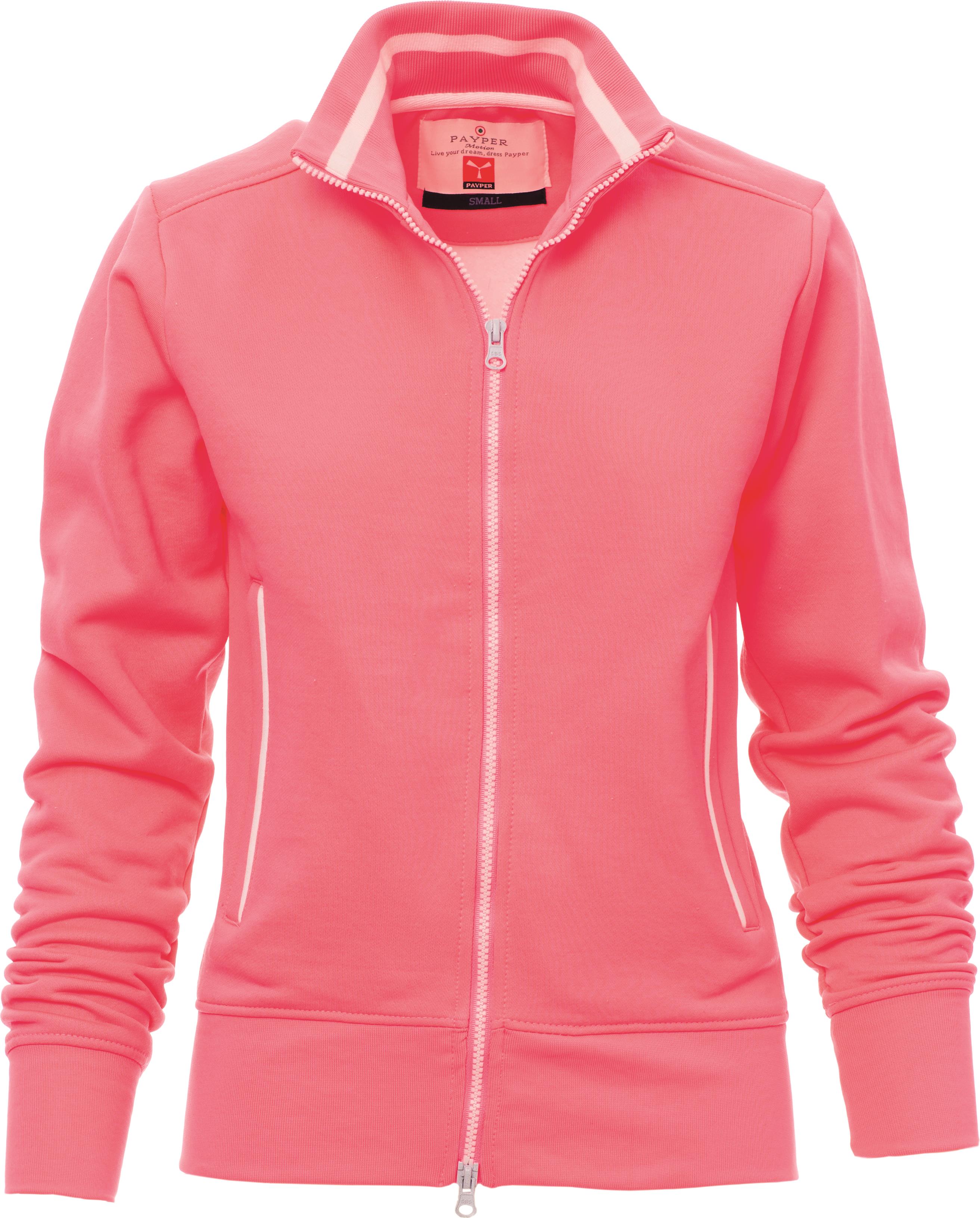 Teamvest met rits - dames - 0015 fuxia fluo white front 3 - 0015 (L) Fuxia - Wit