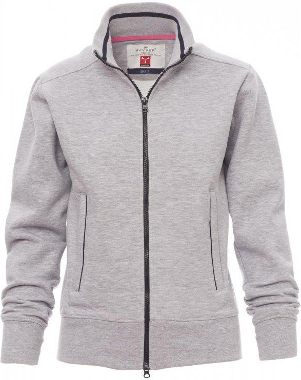 Teamvest met rits - dames - 0015 melange grey navy blue front 3 - 0015 (L) Grijs - Navy Blue