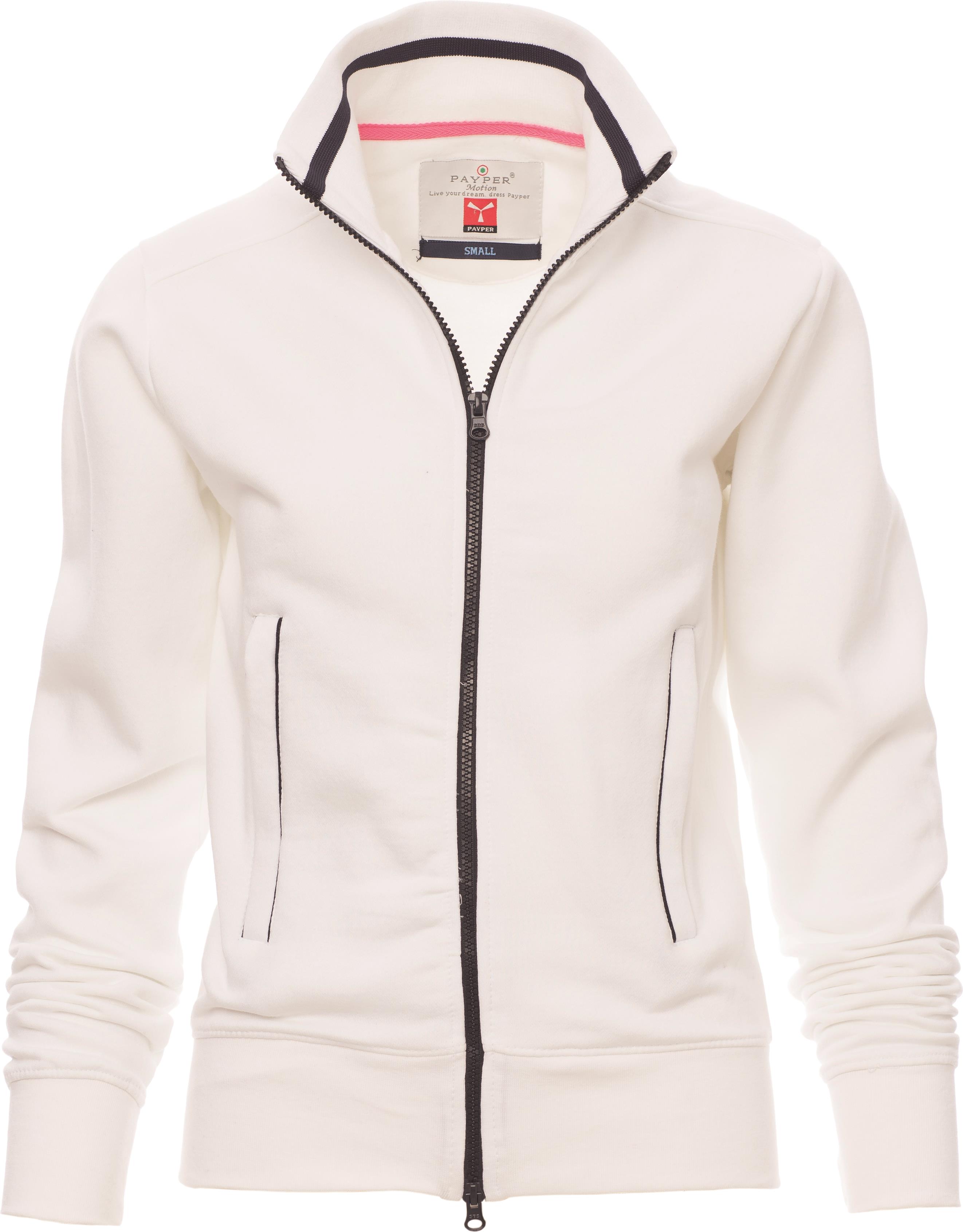 Teamvest met rits - dames - 0015 white navy blue front 1 - 0015 (S) Wit - Navy Blue