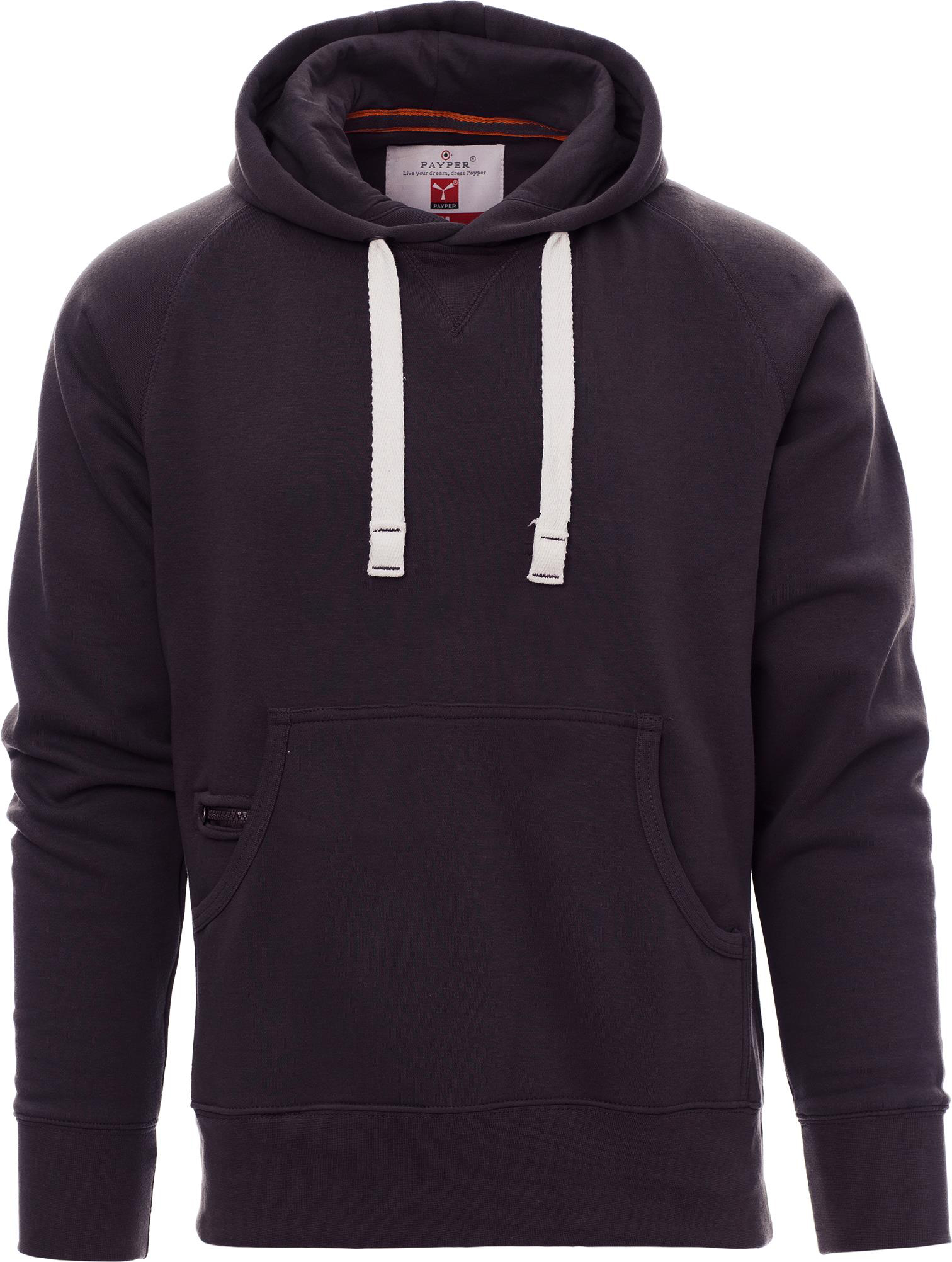 Hoodie zonder rits - heren - 0019 anthracite front 2 - 0019 (M) Antraciet