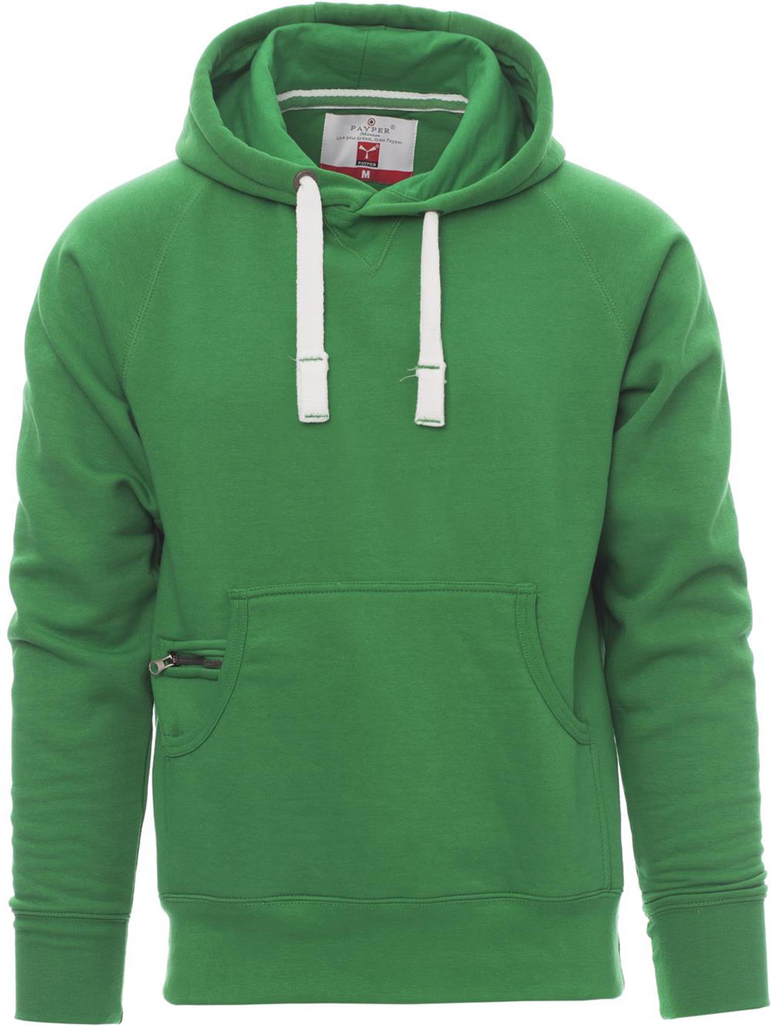 Hoodie zonder rits - heren - 0019 jelly green front 3 - 0019 (L) Groen