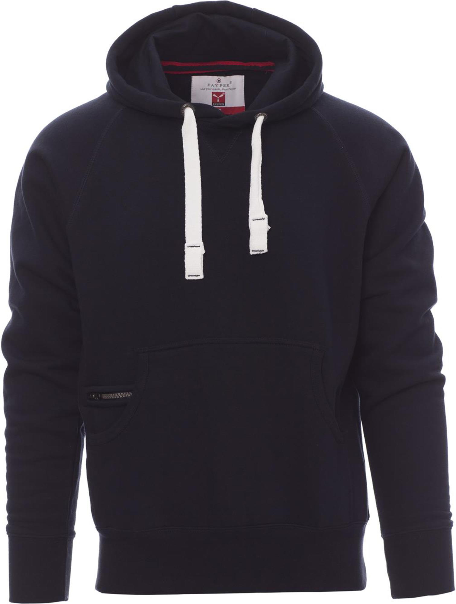 Hoodie zonder rits - heren - 0019 navy blue front 2 - 0019 (M) Navy blue