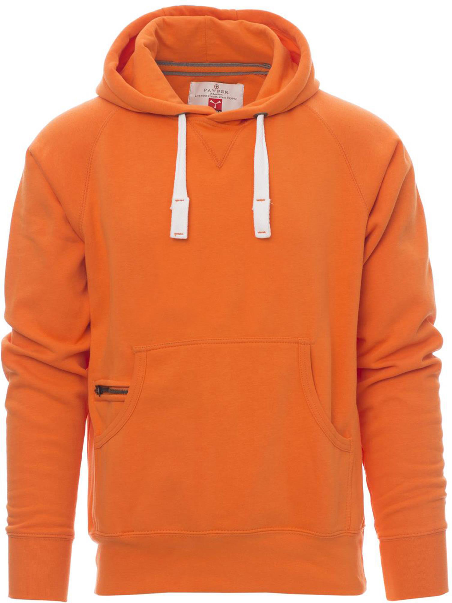 Hoodie zonder rits - heren - 0019 orange front - 0019 (XS) Oranje