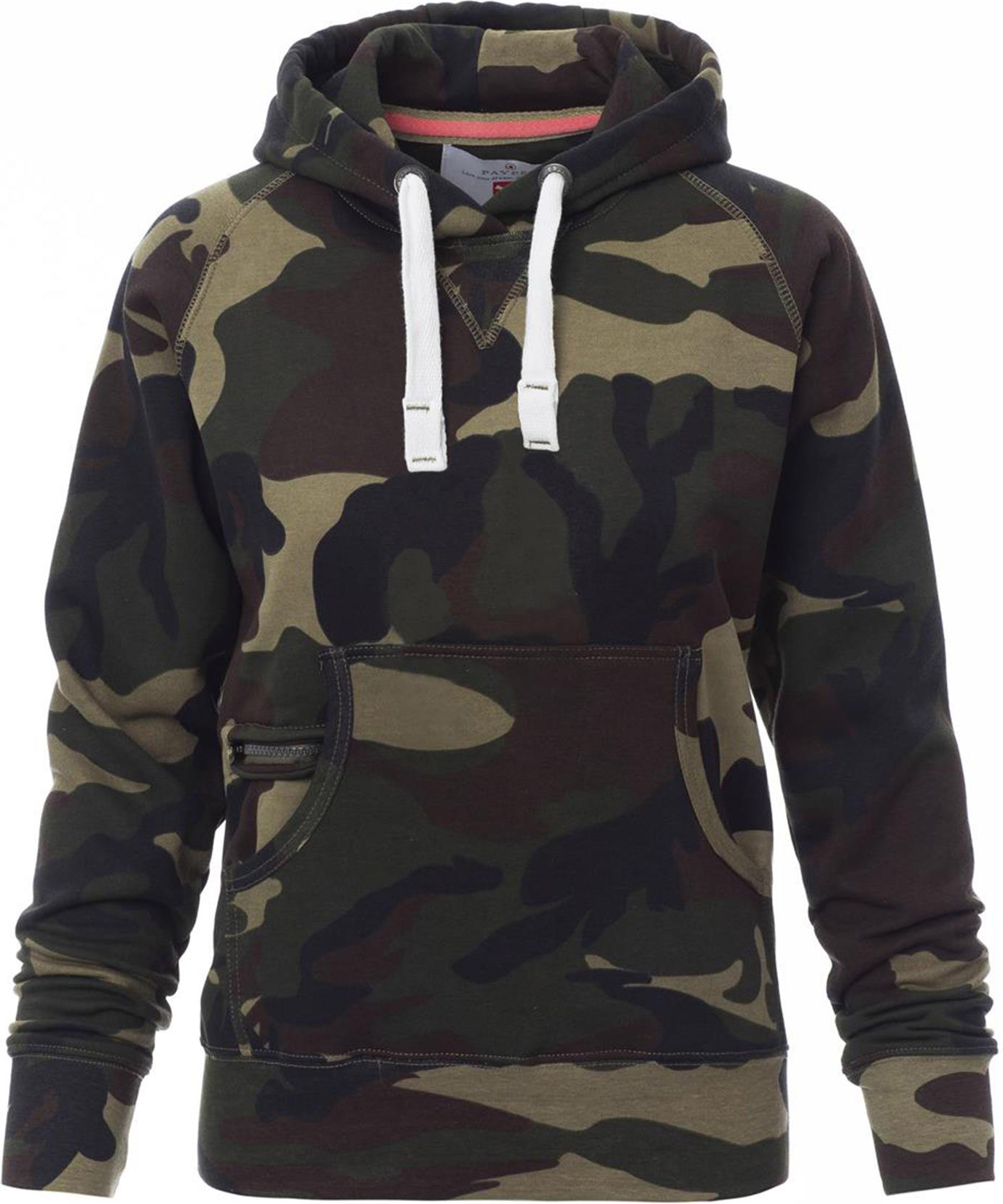 Hoodie zonder rits - dames - 0020 camouflage front 3 - 0020 (L) Camouflage
