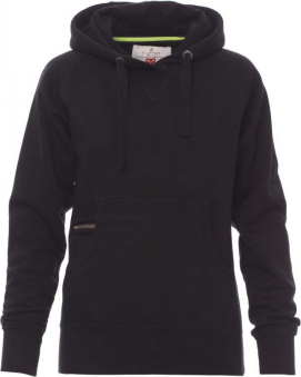 Hoodie zonder rits - dames - 0020 zwart 5 - 0020 (XL) Zwart