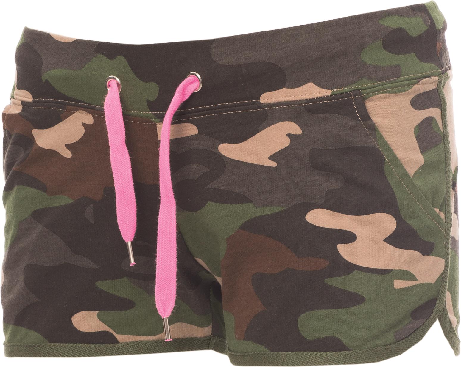 Sportbroek Dames - 0160 camouflage fluorescent fuchsia front - 0160 Camouflage S