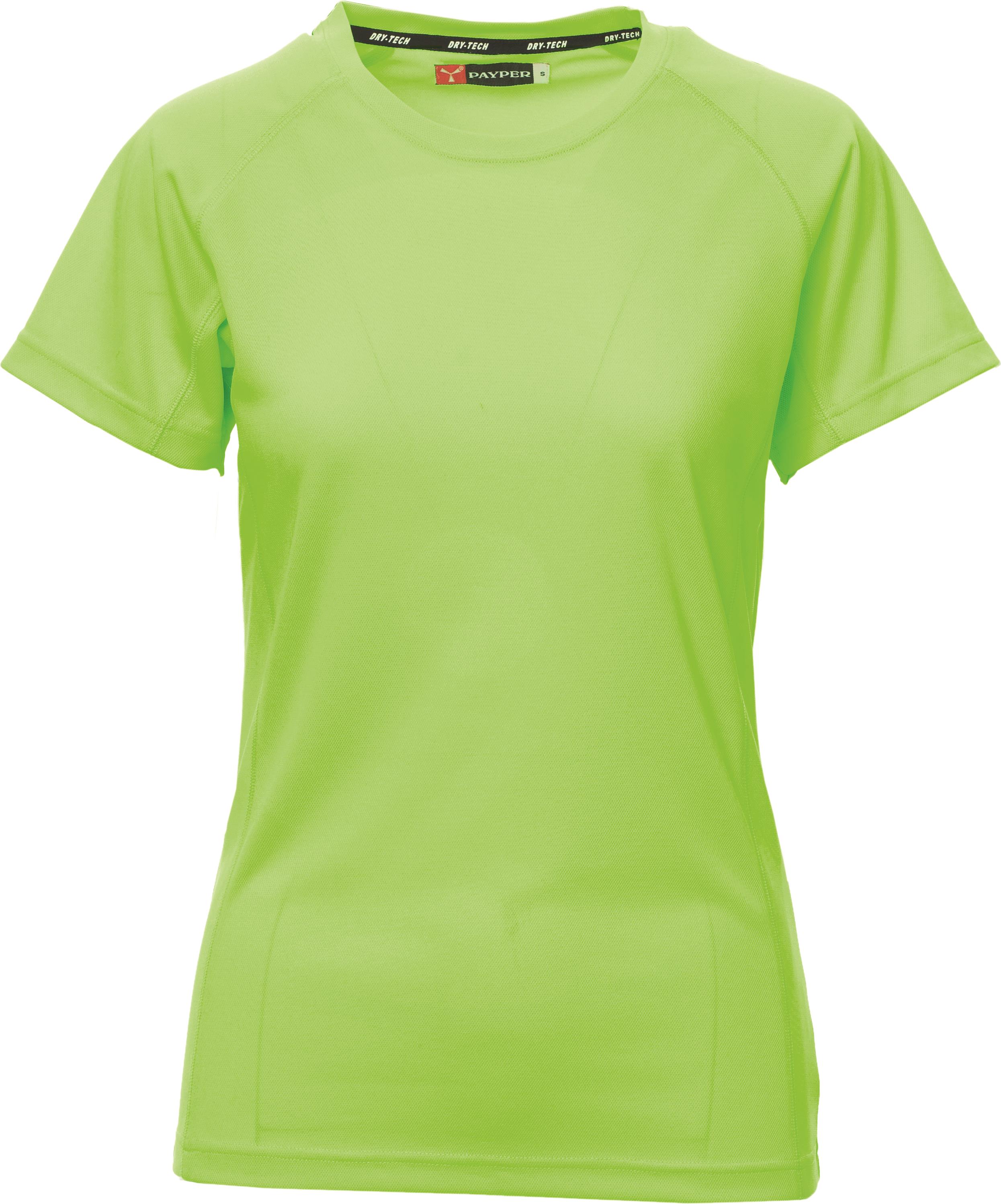 Trainingsshirt - dames - 0465 fluorescent green front 2 - 0465 (L) Fluoriserend groen