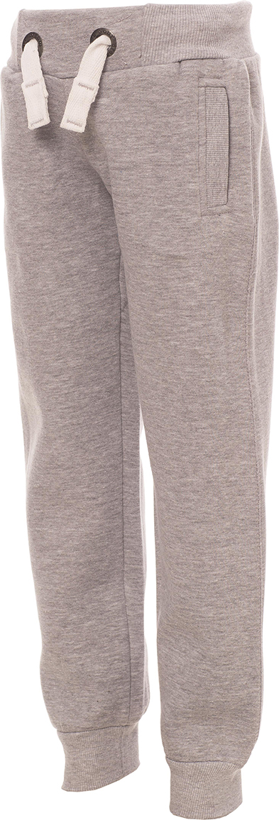 Joggingbroek Kids - 1246 melange grey front 1 - 1246 Grijs 116