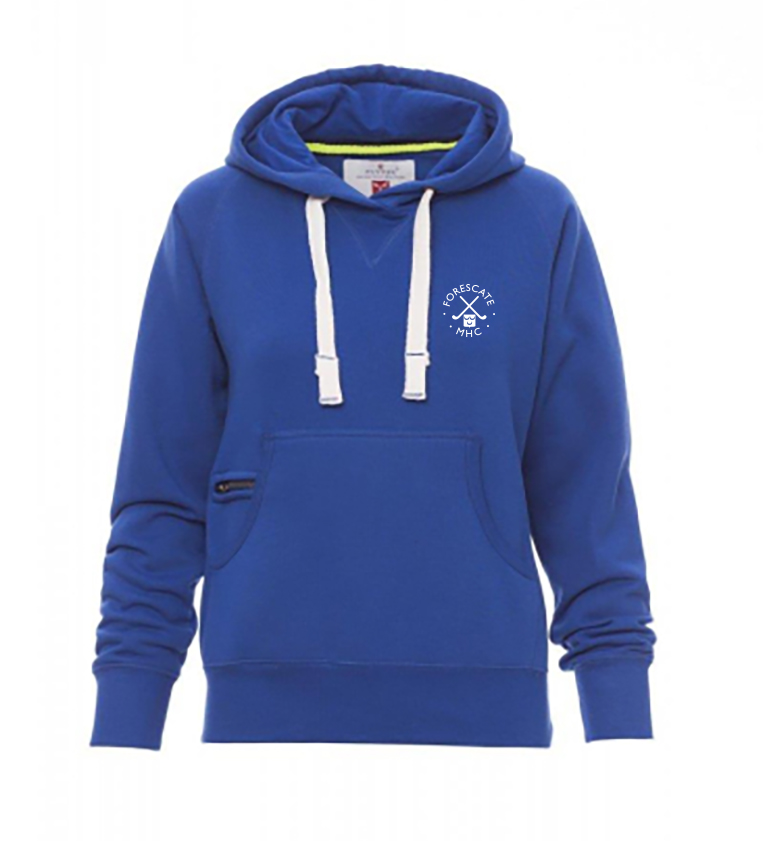 Hoodie zonder rits - dames - 192967 mo - 0020 (M) Royal blue