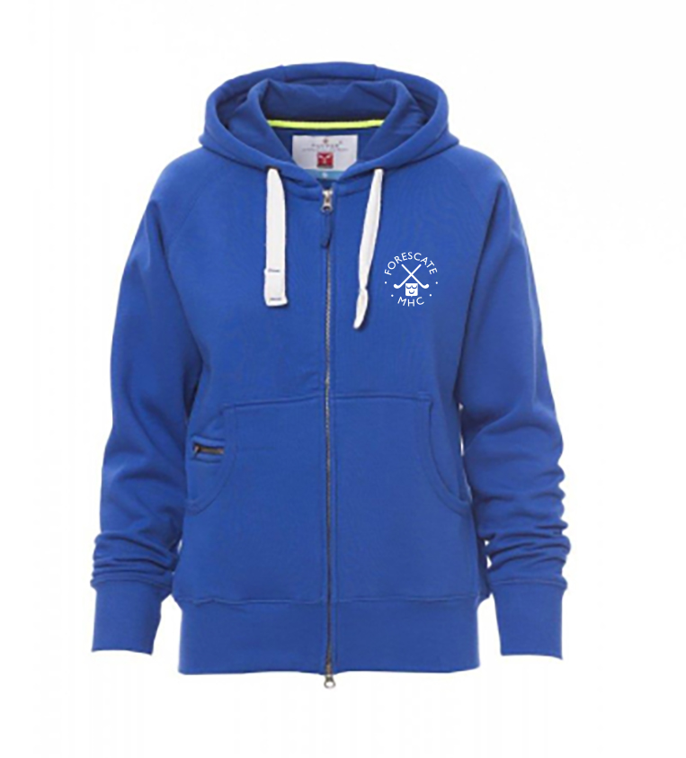Hoodie met rits - dames - 193084 mo - 0406 (M) Royal blue